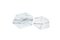 Große sechseckige Teller oder Servierplatten aus weißem Carrara-Marmor, 2er Set 3