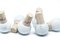 White Carrara Marble & Cork Wine & Olive Oil Bottle Stoppers, Set of 6, Image 3