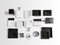 Quadratisches Set für Badezimmer aus schwarzem Marquina Marmor, 4 . Set 6