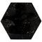 Hexagonal Black Marble Plate with Cork 1