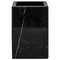 Squared Toothbrush Holder in Black Marble 1