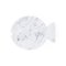Weißer Marmor Teller in Fischform 4