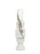 High Straight Unicolor Candleholder in White Carrara Marble, Image 2