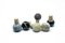 Marble and Cork Wine and Olive Oil Bottle Stoppers, Set of 6 2