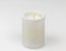 Abgerundete Kerze aus weißem Carrara Marmor und Duftwachs 2