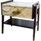 Bedside Table in Paonazzo Marble, Cherrywood and Brass, Image 1