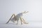 Locusta Migratoria Grasshopper in marmo Arabescato bianco, Made in Italy, Immagine 4