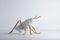 Locusta Migratoria Grasshopper in White Arabescato Marble, Made in Italy 4