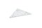 Tabla de cortar y bandeja de servicio triangular de mármol blanco, Imagen 7