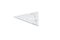 Tabla de cortar y bandeja de servicio triangular de mármol blanco, Imagen 3