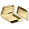 Large Axonometry Polished Brass Cube Tray by Elisa Giovannoni 2