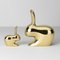 Rabbit Doorstop in Polished Brass by Stefano Giovannoni 6