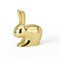 Rabbit Doorstop in Polished Brass by Stefano Giovannoni 4