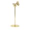 Omini Climber Tall Candlestick in Polished Brass by Stefano Giovannoni 1