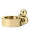 Omini Round Tea Light in Polished Brass by Stefano Giovannoni 1