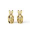 Rabbit Salt and Pepper Shakers with Brass Finish by Stefano Giovannoni, Set of 2, Image 2
