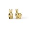 Rabbit Salt and Pepper Shakers with Brass Finish by Stefano Giovannoni, Set of 2, Image 3