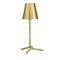 Mio Table Lamp in Satin Brass by Aldo Cibic 1