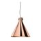 Cone Suspension Lamp in Copper by Richard Hutten 1