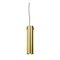 Cylinder Suspension Lamp in Polished Brass by Richard Hutten 1