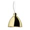 Round Suspension Lamp in Polished Brass by Elisa Giovannoni 1