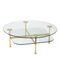 Da Vinci Coffee Table in Crystal and Polished Brass by Richard Hutten 1