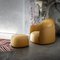 Poltrona e pouf senape di Elisa Giovannoni, set di 2, Immagine 5