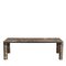 Bold Rectangular Brown Marble Dining Table by Elisa Giovannoni 1