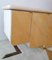 Credenza postmoderna laccata color miele con base in ottone, Stati Uniti, anni '80, Immagine 9