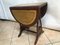 Oval Folding Coffee Table in Leather, 1950s 2