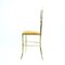 Italienischer Mid-Century Messing Stuhl von Giuseppe Gaetano Descalzi für Chiavari, 1950er 15