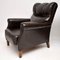 Antique Swedish Leather Armchairs, 1890s, Set of 2, Image 8