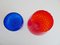 Empoli Glass Bowls in Red and Blue, Set of 2, Image 9