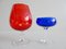 Empoli Glasschalen in Rot und Blau, 2er Set 5