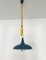 Italian Pendant Lamp with Counterweight, 1950s 3