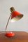 German Vintage Red Table Lamp from Aka Electric, 1960s 6