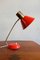 German Vintage Red Table Lamp from Aka Electric, 1960s 1