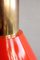 German Vintage Red Table Lamp from Aka Electric, 1960s 4