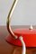 German Vintage Red Table Lamp from Aka Electric, 1960s 5