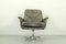 Grey Leather Sedia Swivel Chair by Horst Brüning for Cor, 1960s 7