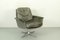 Grey Leather Sedia Swivel Chair by Horst Brüning for Cor, 1960s 1