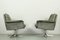 Grey Leather Sedia Swivel Chair by Horst Brüning for Cor, 1960s, Set of 2 10