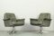 Grey Leather Sedia Swivel Chair by Horst Brüning for Cor, 1960s, Set of 2 1