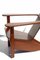 Rationalist Italian Gino Levi Montalcini Wood Lounge Chair, 1930s, Image 5