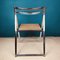 Mid-Century Cane Folding Dining Chair, Italy, 1970s, Image 4