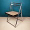Mid-Century Cane Folding Dining Chair, Italy, 1970s, Image 1