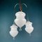 Vintage White Murano Glass Pendant Lamp, Italy, 1960s 4