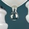 Lámpara colgante vintage de cristal de Murano blanco, años 60, Imagen 3