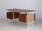 Bureau Mid-Century en Teck et Merisier, 1960s 8