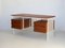 Bureau Mid-Century en Teck et Merisier, 1960s 26